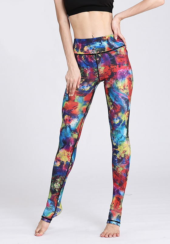 Flower Printed Yoga Pants Flower Printed Yoga Pants