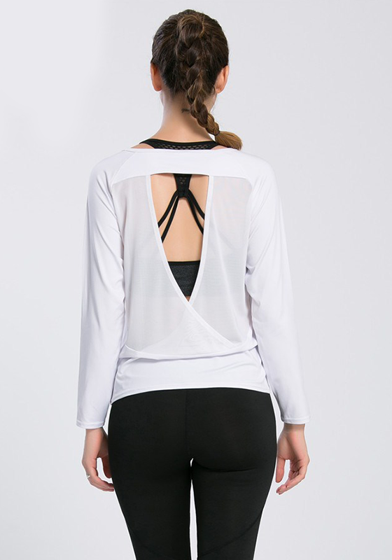 Backless Drape Cut Out Back T-shirt Backless Drape Cut Out Back T-shirt